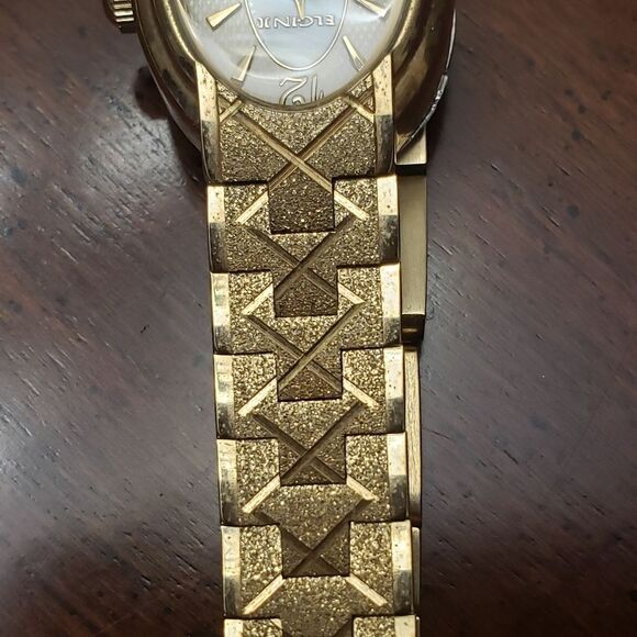 ELGIN II Ladies Wrist Watch Goldtone Slim Band
